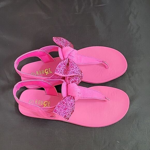 BRAND NEW ROUGE HELUIM BOWKNOT DESIGN ANKLE STRAP OPEN TOE WOMEN"S SANDAL - Picture 5 of 15